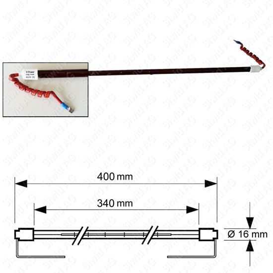 Bild von Ersatzröhre 1100W zu SD 100B