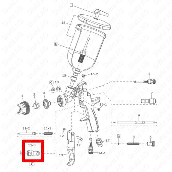 Bild von Luftventilsitz