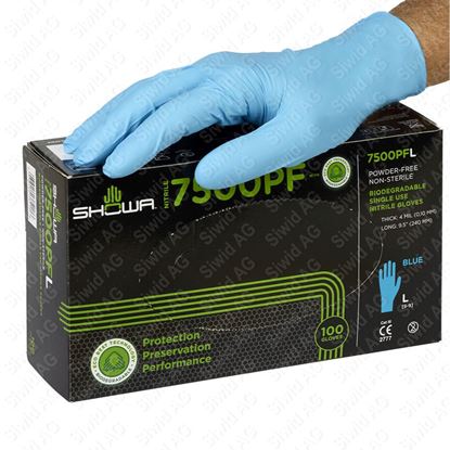 Bild von Showa Nitrilhandschuhe powderfree - L