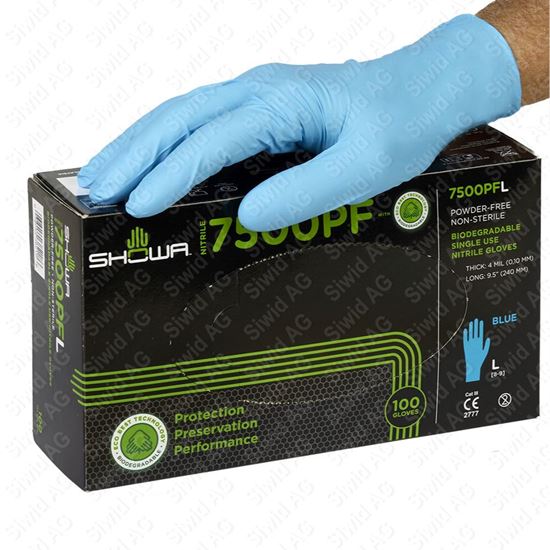Bild von Showa Nitrilhandschuhe powderfree - L