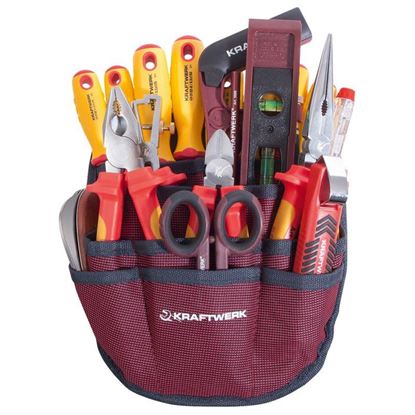 Bild von Elektriker Werkzeugsatz in Gürteltasche