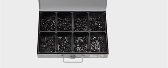 Bild von Blechschrauben Sortiment schwarz