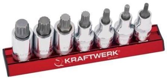 Bild von Vielzahn Bit-Stecknuss-Satz ½", 7-teilig