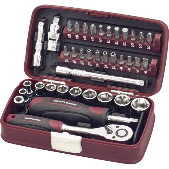 Bild von Kraftwerk Steckschlüsselbox ¼" - 38-tlg