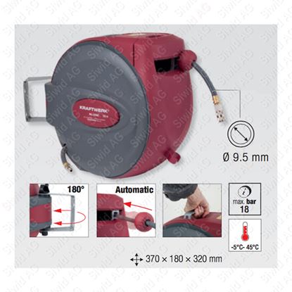 Bild von Druckluft-Schlauchaufroller 15+1m