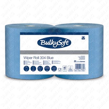 Bild von Putztuch 2-lagig - blau